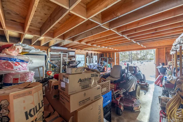 a view of a storage room