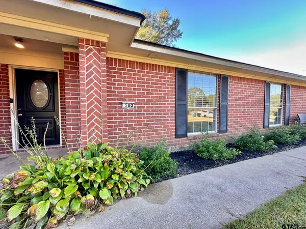 a front view of a house