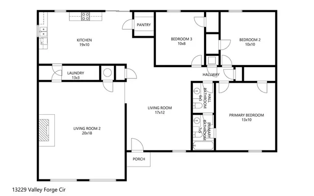 $1,700 | 13229 Valley Forge Circle, Balch Springs, TX 75180