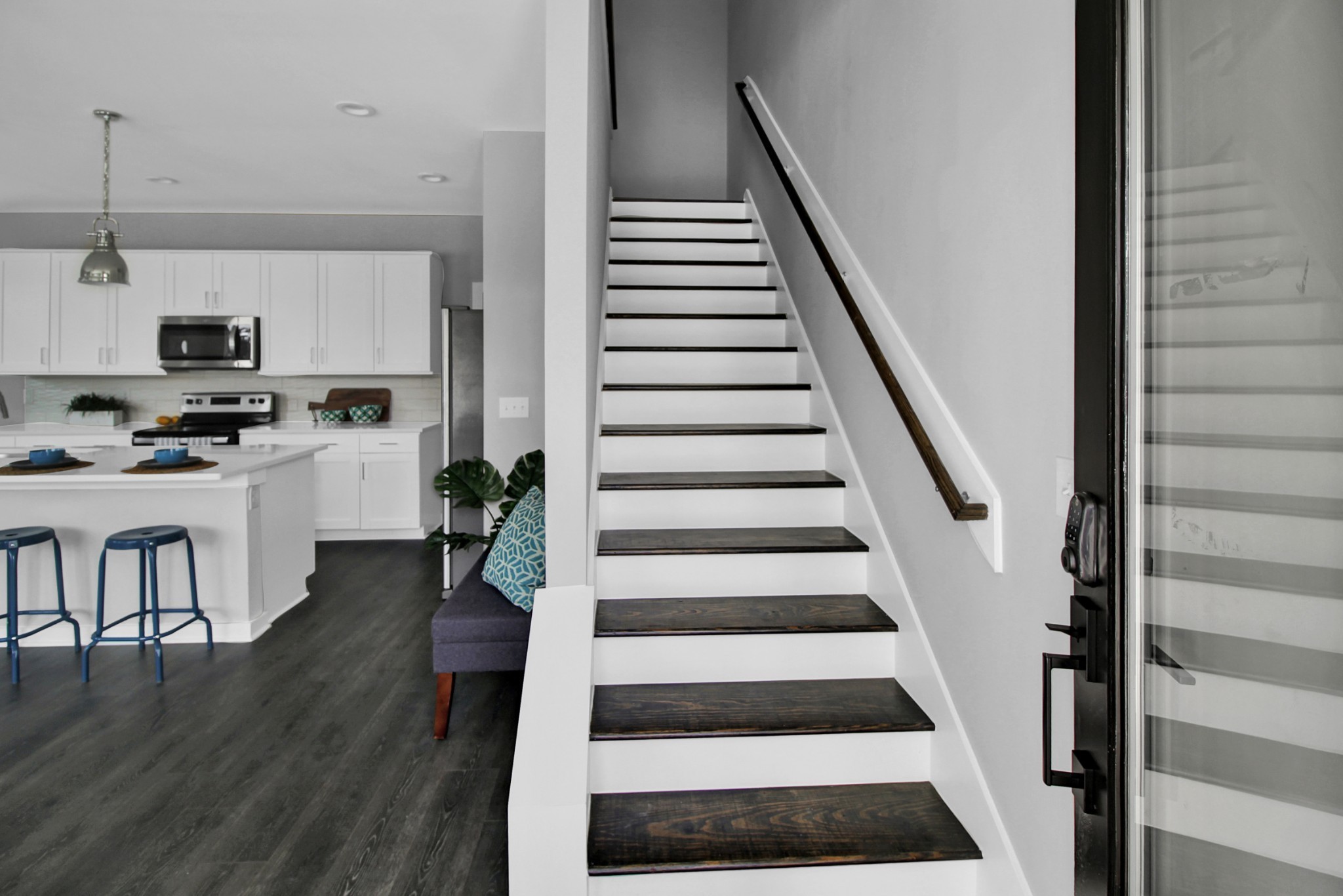 200 Jeffries Way Lebanon, TN 37087 - Photo 3 of 30 a view of a kitchen with microwave and wooden floor