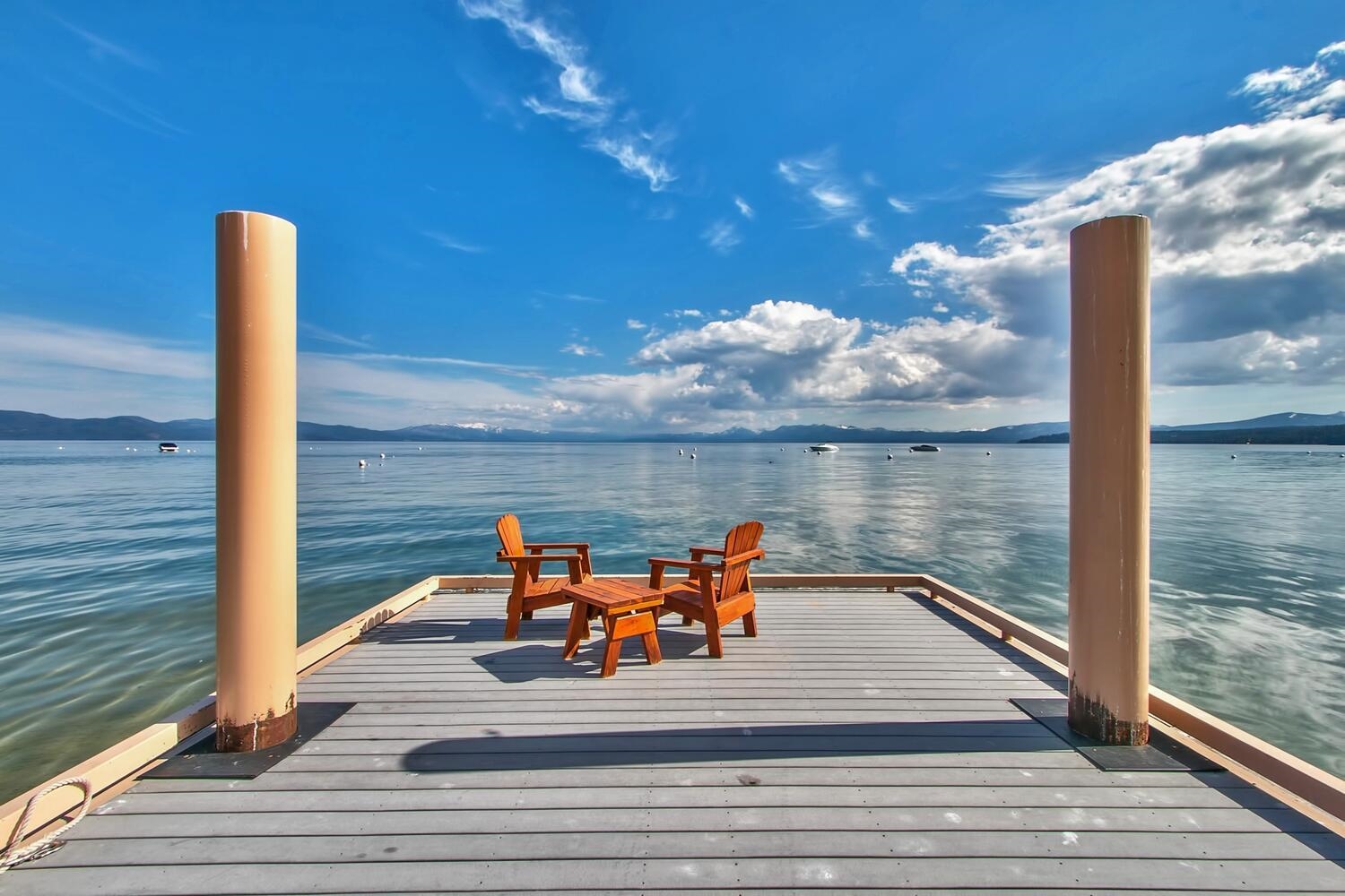 6750 North Lake Boulevard, Unit 13F Tahoe Vista, CA 96148 - Photo 20 of 20 a view of a balcony with seating space