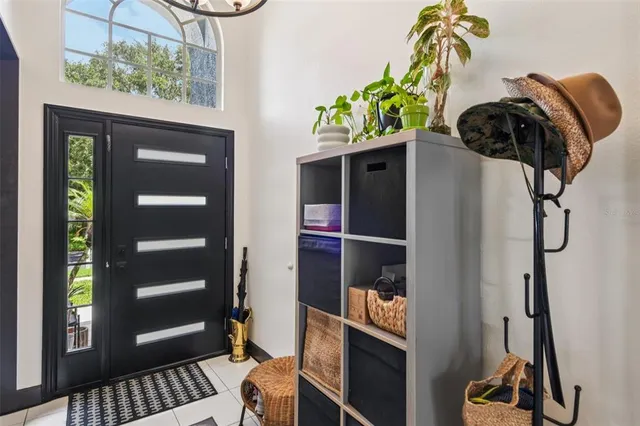 a close view of walk in closet