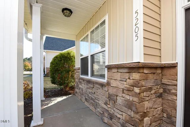 a view of a door of the house