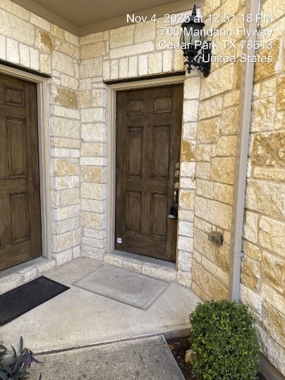 700 Mandarin Flyway, Unit 502 Cedar Park, TX 78613 - Photo 22 of 25 a view of entrance door of the house