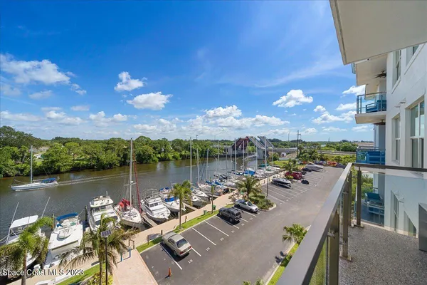 a view of a city with an ocean