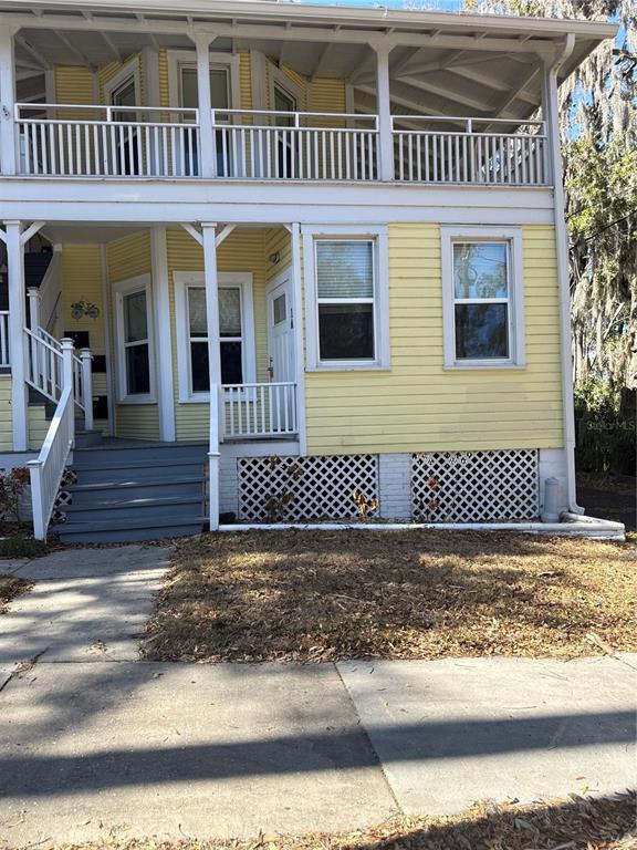 a view of a house with a window