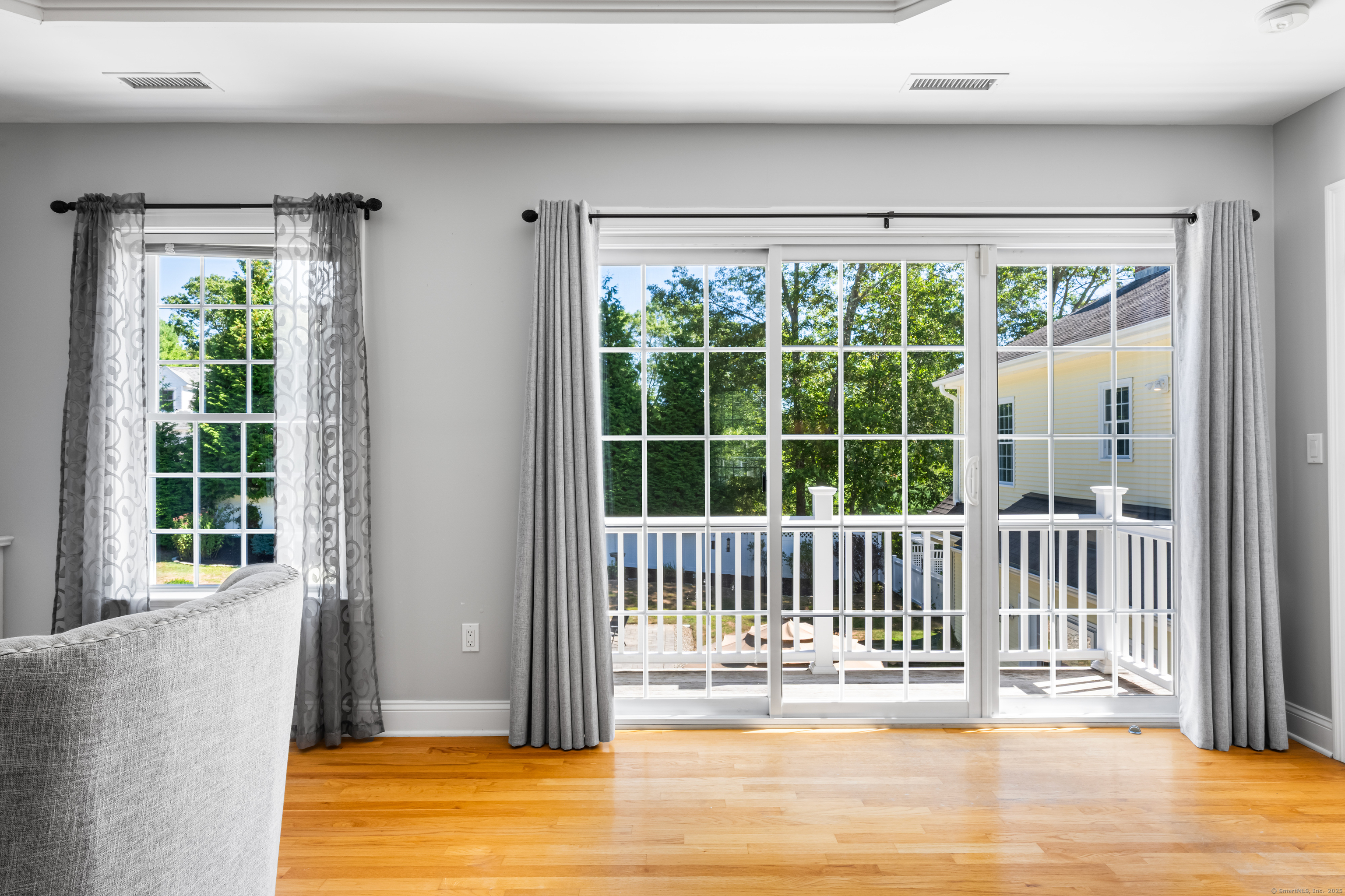 23 Olmstead Road East Haddam, CT 06423 - Photo 19 of 38 a view of a porch with a floor to ceiling window and outside view