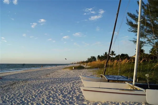 a view of an ocean and beach