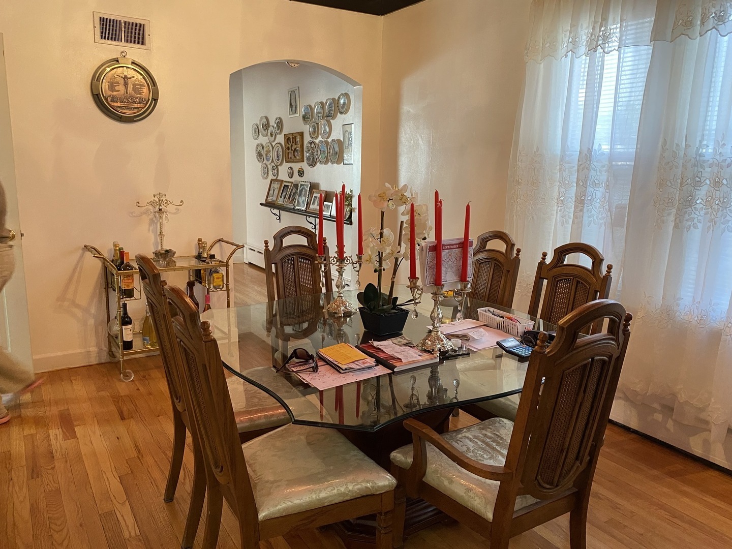 Undisclosed Address Chicago, IL 60639 - Photo 15 of 20 a dining room with furniture and wooden floor