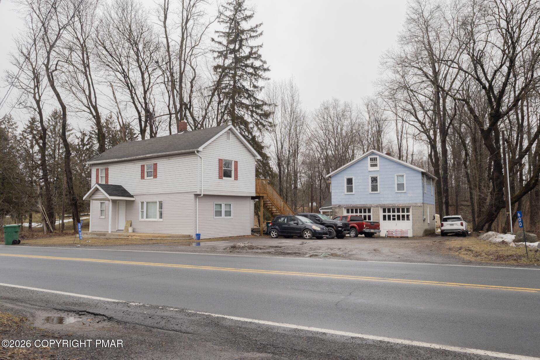 a view of the house with a street
