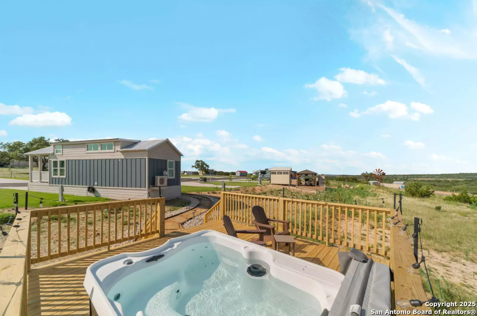 5386 Ranch Road 1376, Unit 172 Fredericksburg, TX 78624 - Photo 21 of 34 a view of a balcony with lake view and city view