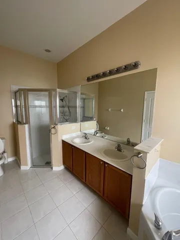 an empty room with a natural light