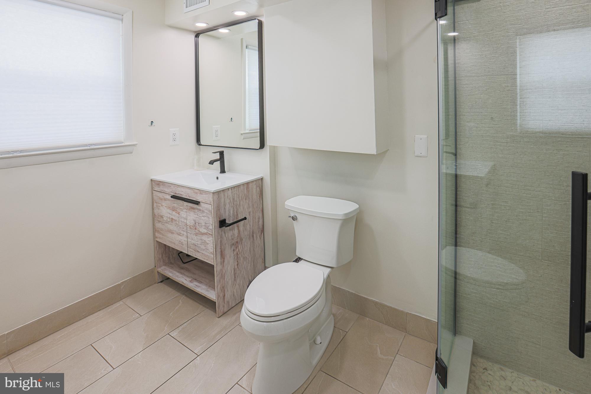 6600 Linco Avenue Baltimore, MD 21209 - Photo 13 of 24 a bathroom with a toilet a sink and mirror