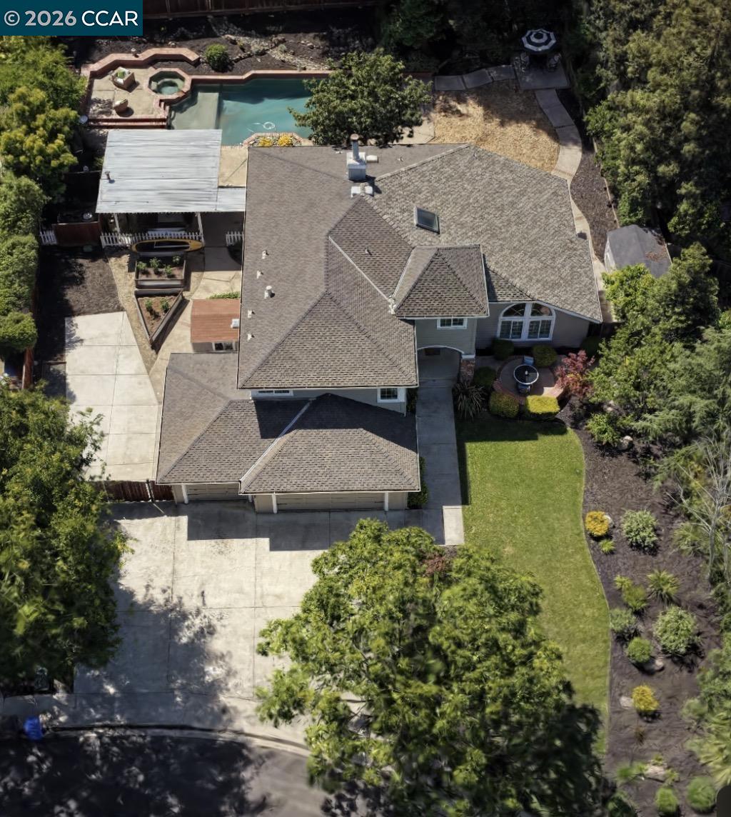 1267 Quiet Circle Concord, CA 94521 - Photo 70 of 72 an aerial view of a house with a yard