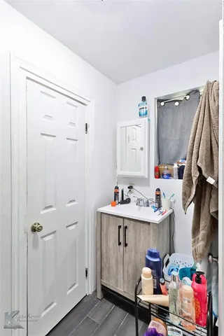 a room with storage and utility
