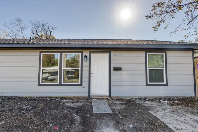 a front view of a house