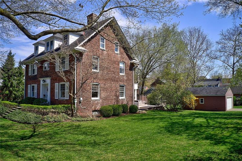 304 Quaker Road Sewickley, PA 15143 - Photo 2 of 25 Private level half-acre yard with mature landscaping.
