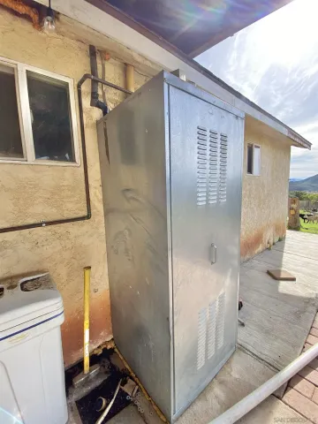 a view of a big room with wooden floor
