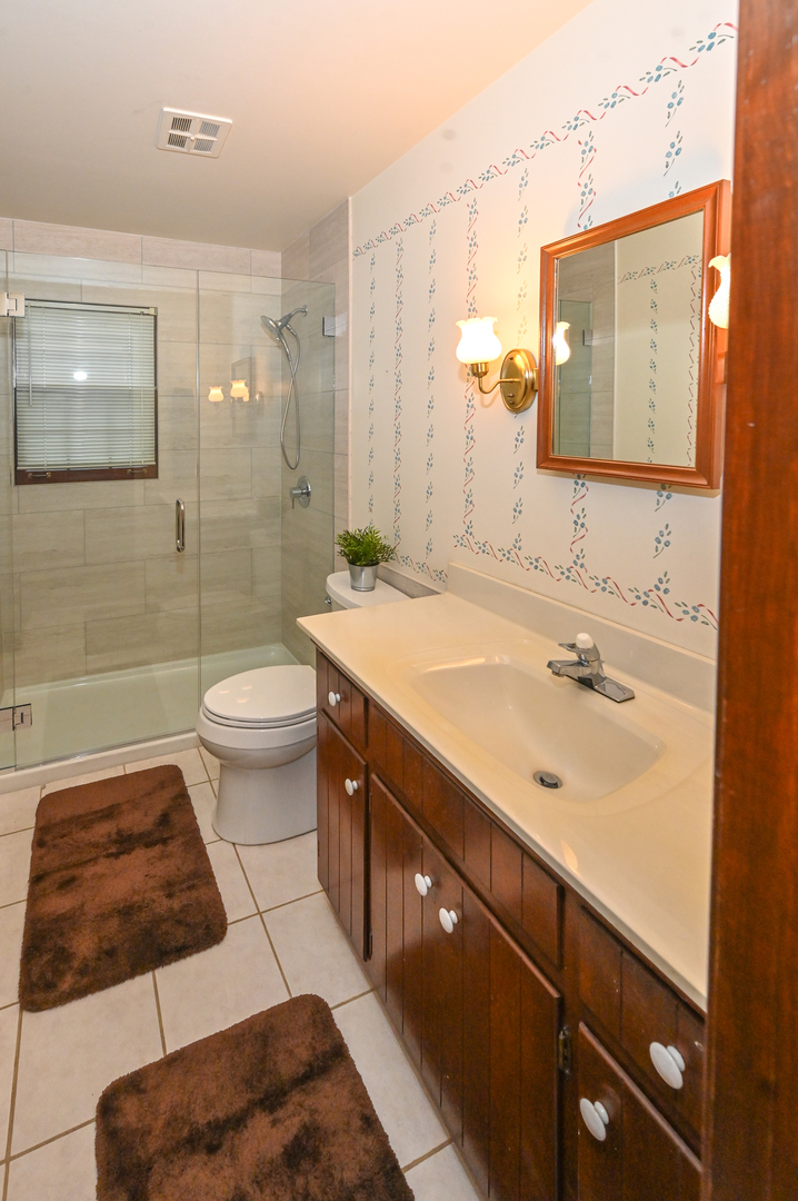 249 South Arlington Heights Road Elk Grove Village, IL 60007 - Photo 12 of 21 a bathroom with a sink a toilet a mirror and shower