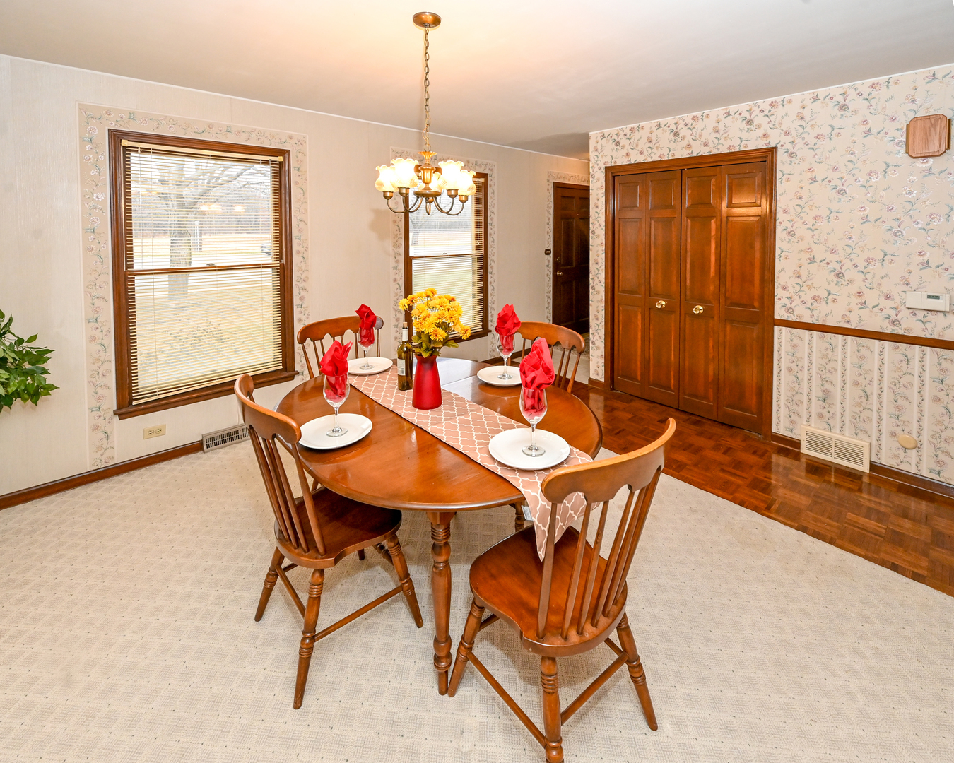 249 South Arlington Heights Road Elk Grove Village, IL 60007 - Photo 7 of 21 a view of a dining room with furniture window and wooden floor