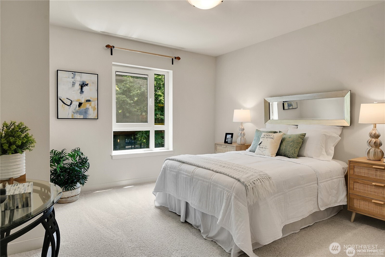 5001 California Avenue Southwest, Unit 212 Seattle, WA 98136 - Photo 16 of 18 a bedroom with a bed and a window