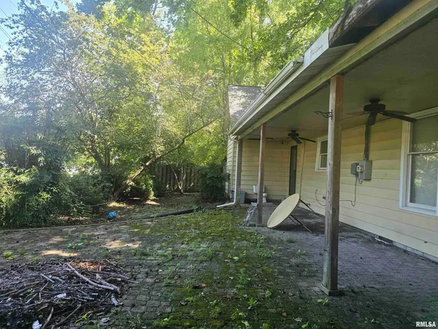 a view of a door with a backyard