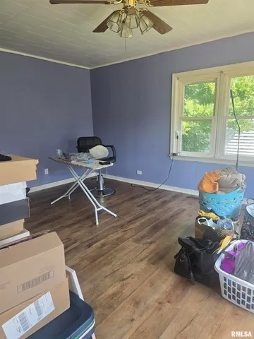 a room with furniture and window