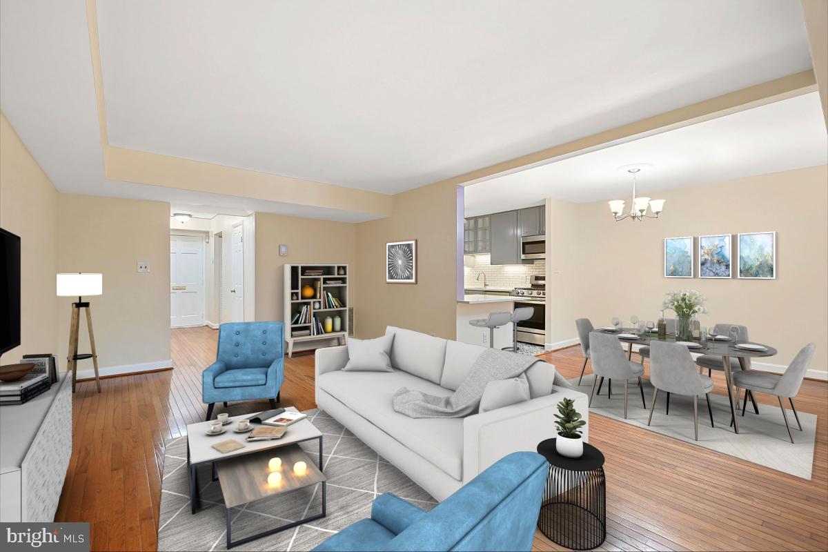 10867 Bucknell Drive, Unit 52 Silver Spring, MD 20902 - Photo 16 of 33 a living room with furniture and wooden floor