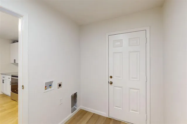 a view of a room with racks