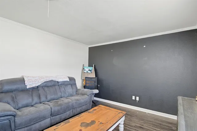 a living room with a couch and a coffee table