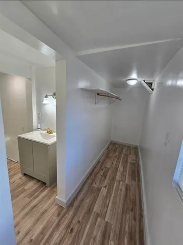 a room with a washer and dryer