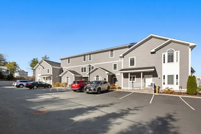 a car parked in front of a house
