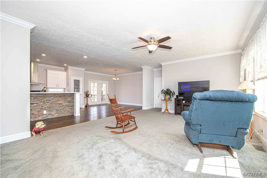 617 Mohawk Road Buckingham, VA 23921 - Photo 10 of 26 a living room with furniture a dining table and kitchen view