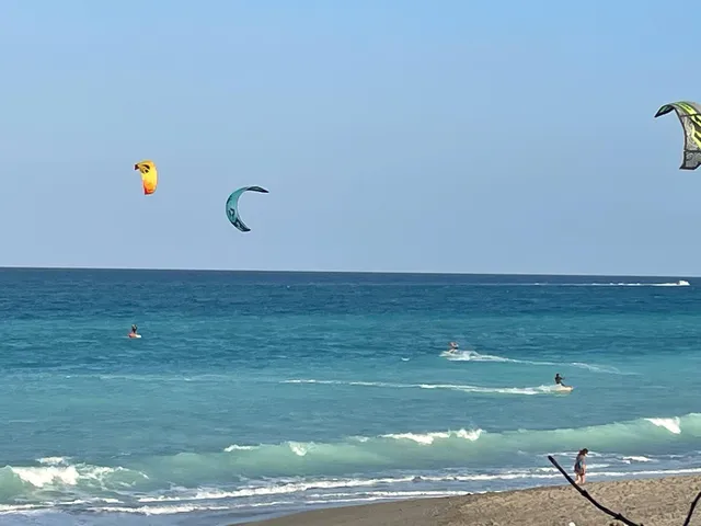 a view of beach and ocean