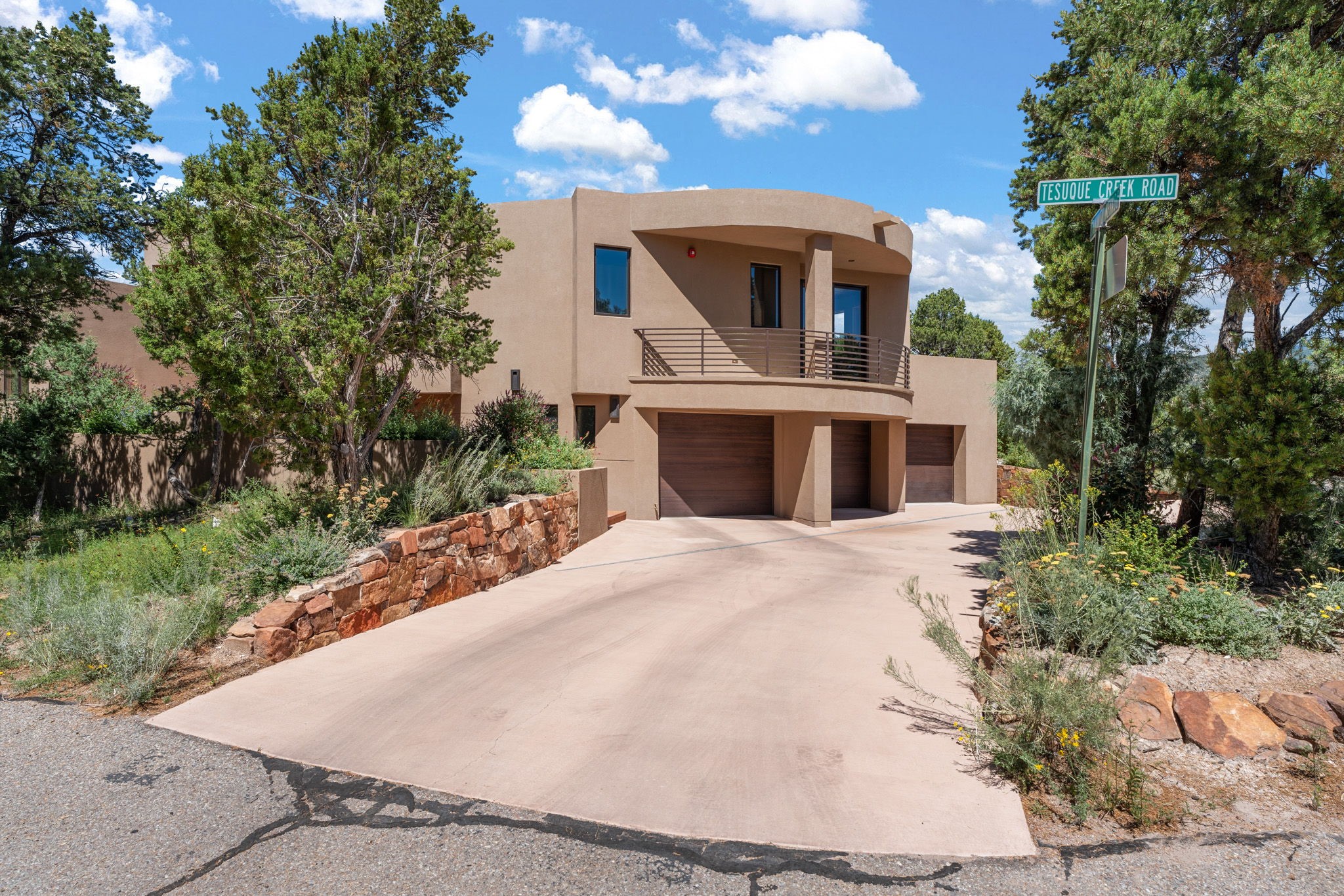 1411 Tesuque Creek Road Santa Fe, NM 87501 - Photo 2 of 45 Front View of House