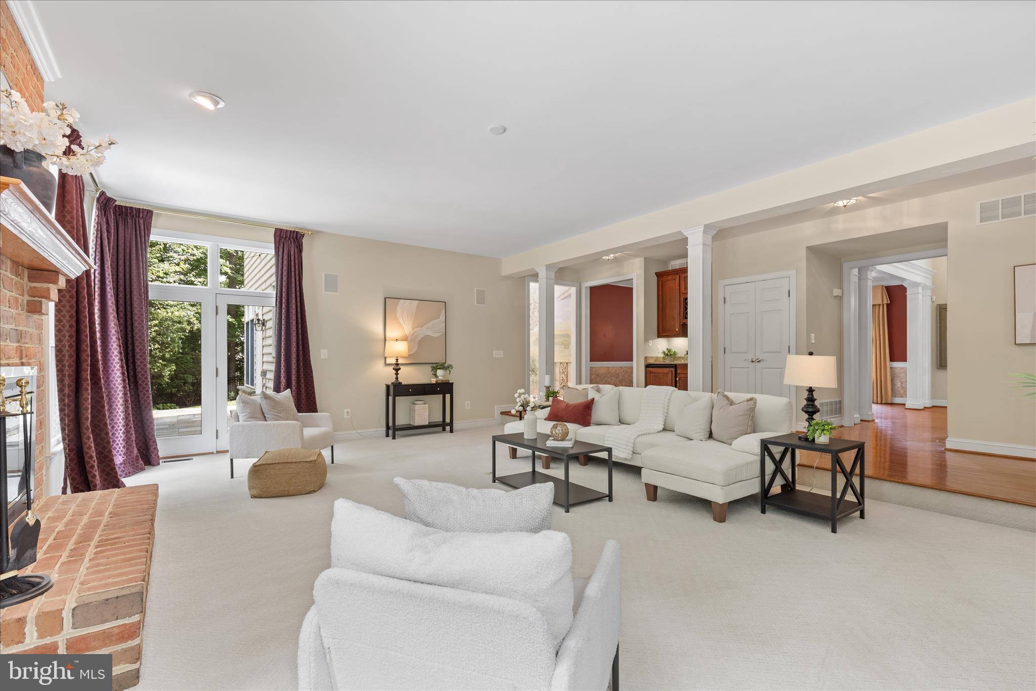 1322 Windsor Ridge Lane Annapolis, MD 21409 - Photo 17 of 104 Step-down rec room w/Fre door to back patio