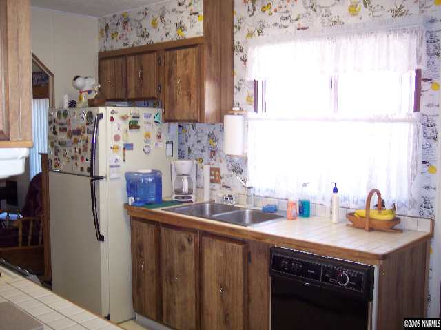 15030 Rhyolite Circle Reno, NV 89521 - Photo 3 of 9 a kitchen with a sink a refrigerator and cabinets