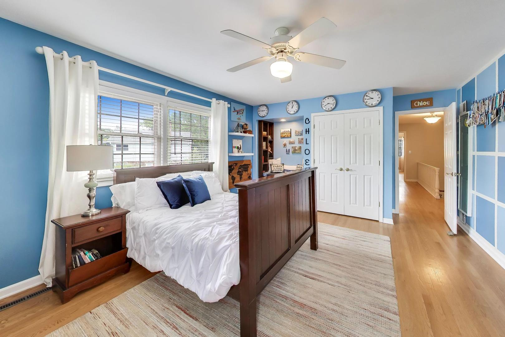 3956 Rutgers Lane Northbrook, IL 60062 - Photo 25 of 41 a bedroom with furniture and wooden floor