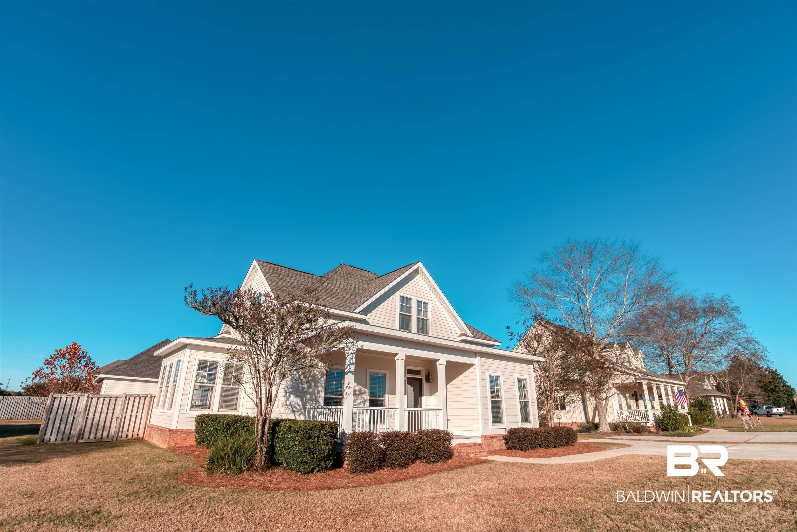 24561 Austin Road Daphne, AL 36526 - Photo 45 of 57 View of front facade with covered porch and a front yard