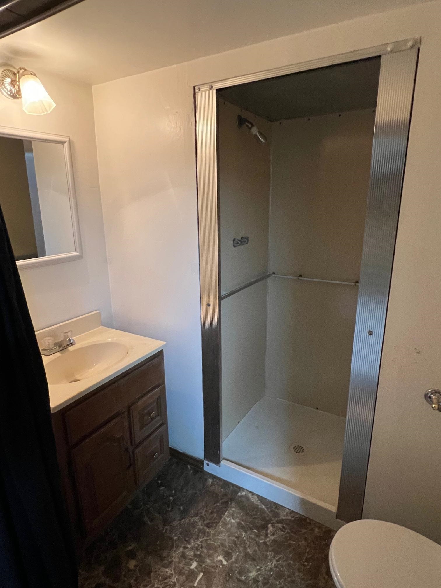3906 Abbotsford Road Rockford, IL 61107 - Photo 11 of 16 a bathroom with a shower sink and toilet