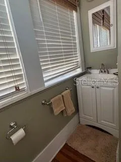 a utility room with a window