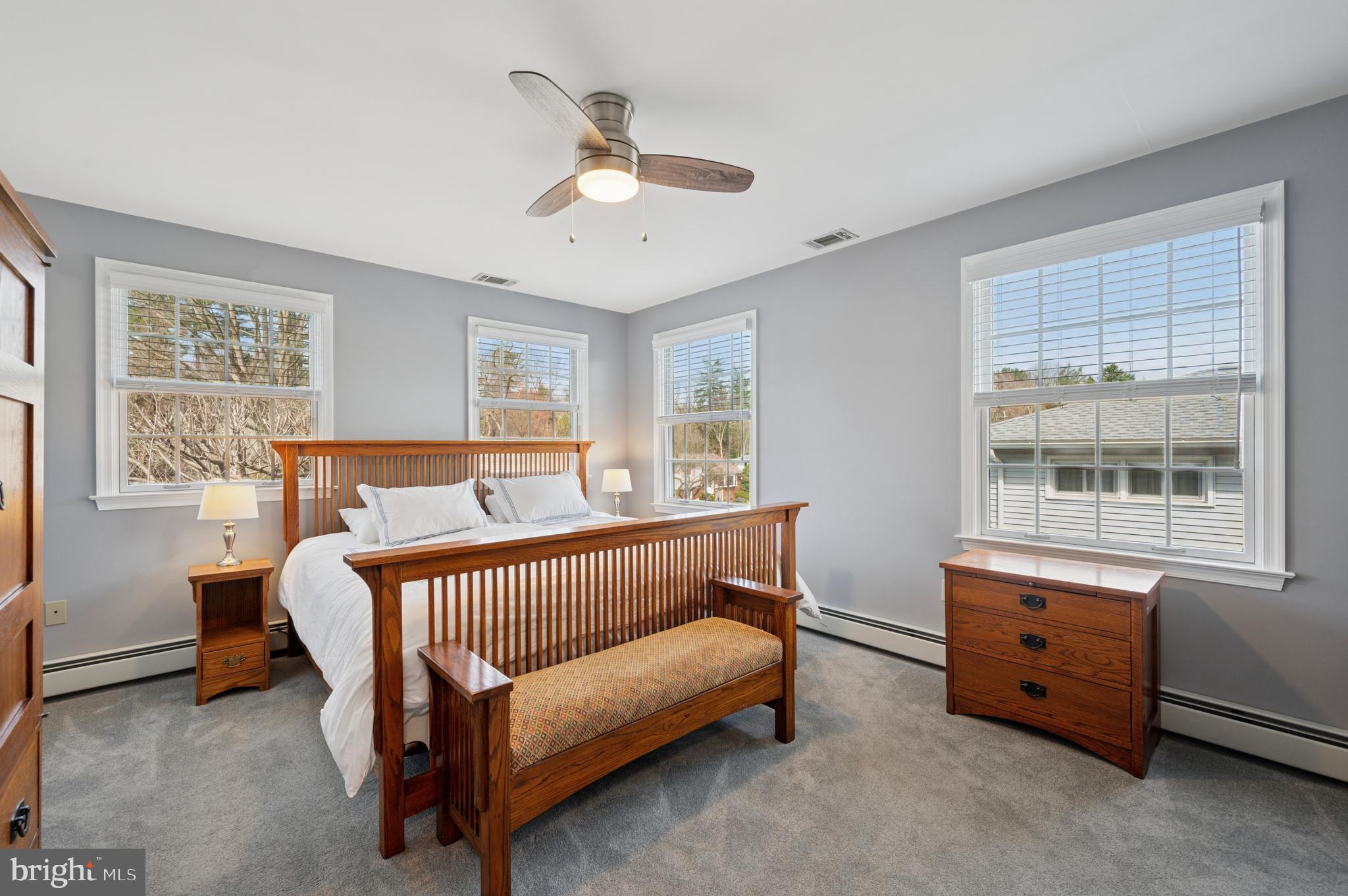 946 Georgetown Road Swarthmore, PA 19081 - Photo 24 of 36 a bedroom with a bed and a window