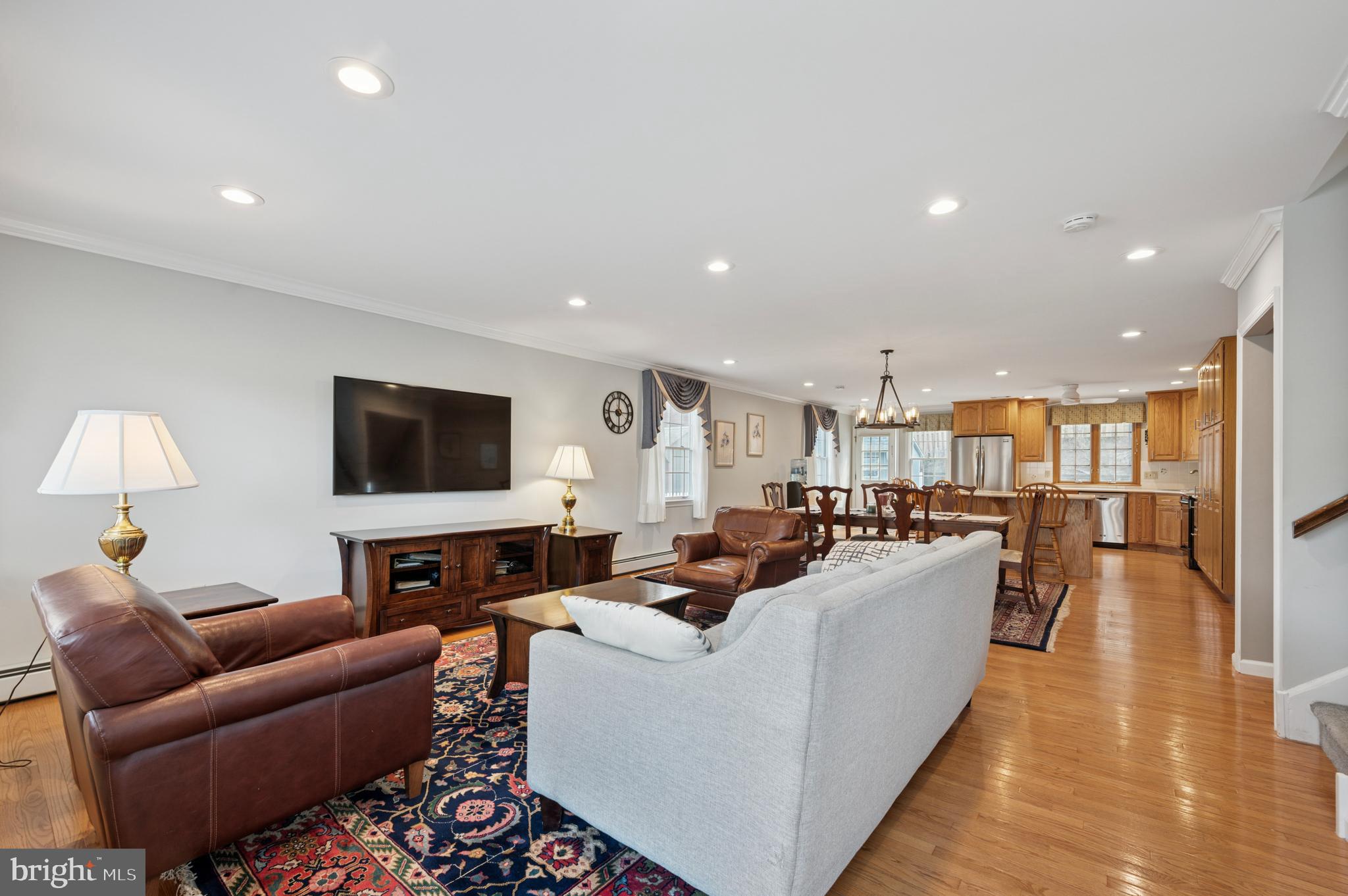 946 Georgetown Road Swarthmore, PA 19081 - Photo 36 of 36 a living room with furniture and a flat screen tv