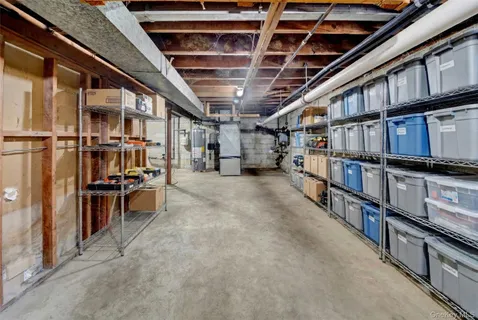 a view of storage and utility room