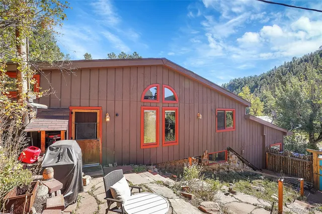 a front view of a house