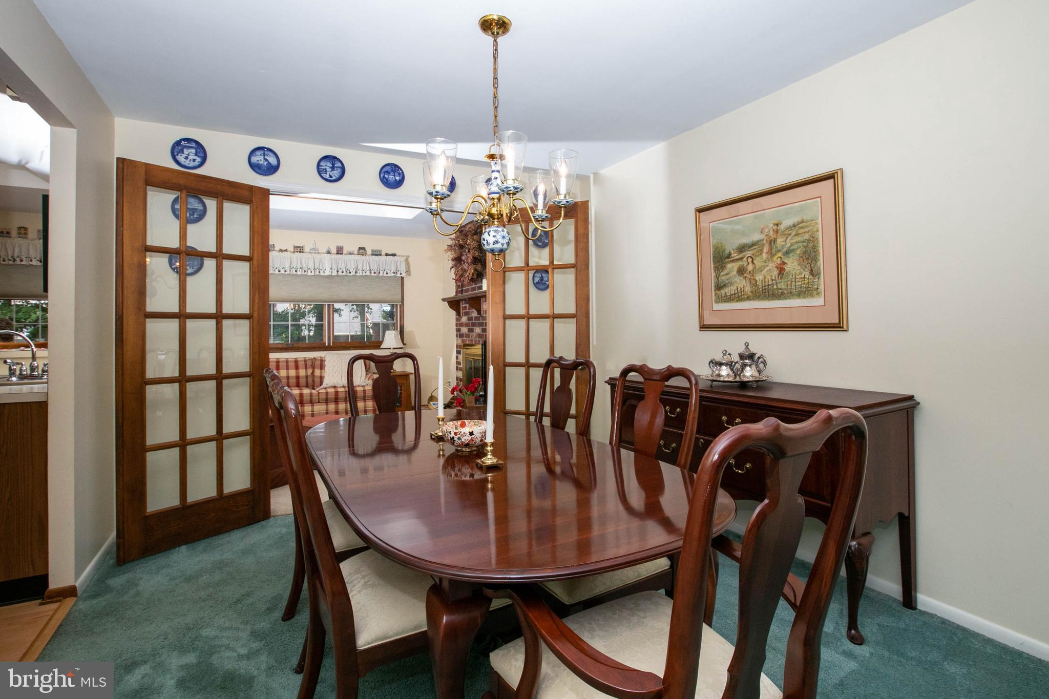 163 Oxford Road Delran, NJ 08075 - Photo 7 of 29 Dining Room with French Doors