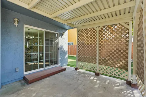 a view of front door