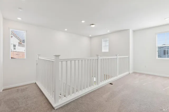 a view of an entryway with stairs