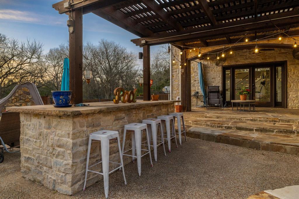 689 Jim Cannon Road Van Alstyne, TX 75495 - Photo 30 of 35 View of patio featuring french doors and a pergola