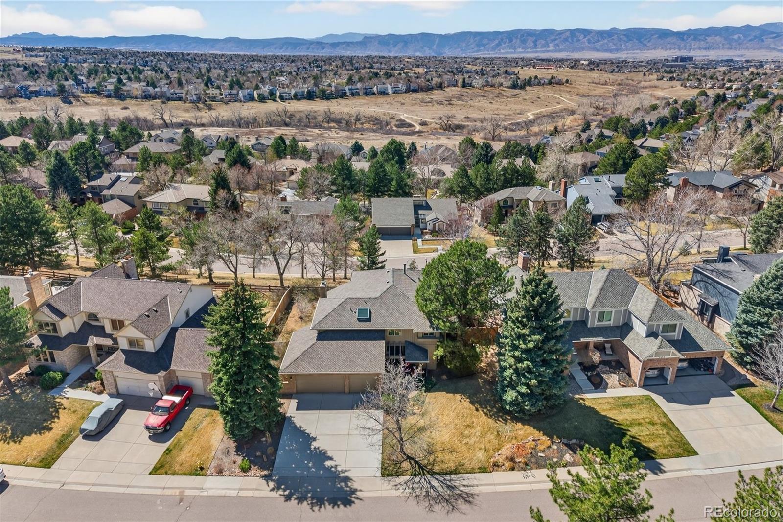 2452 Terraridge Drive Highlands Ranch, CO 80126 - Photo 43 of 50 an aerial view of a house with a yard